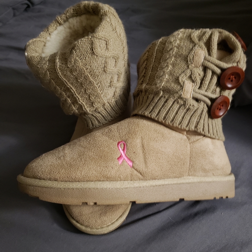 Like New Breast Cancer Awareness Boots